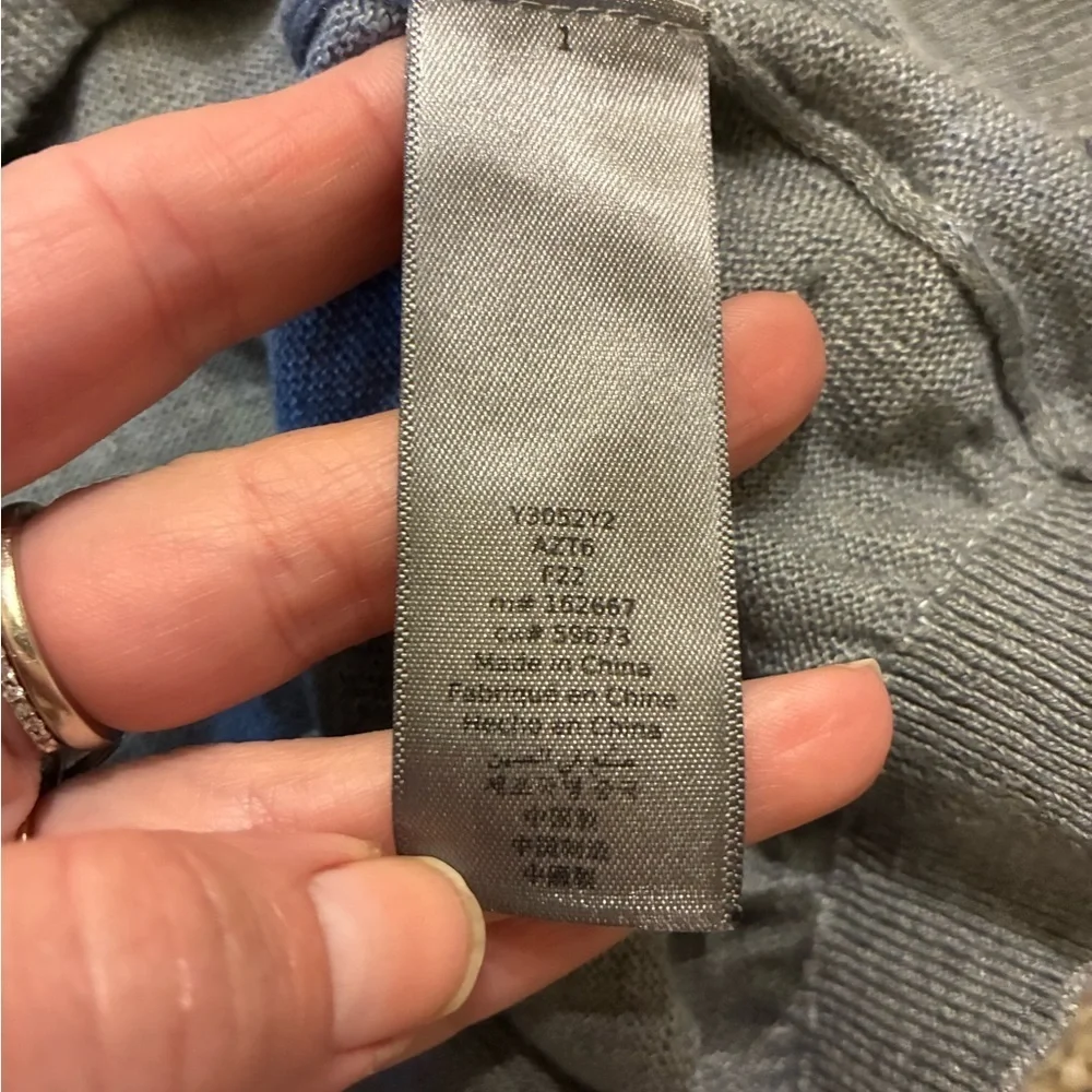 John Varvatos Men's Gray Linen Crewneck Sweater Size L Pullover
